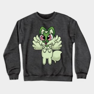 Flying Green Cat Crewneck Sweatshirt